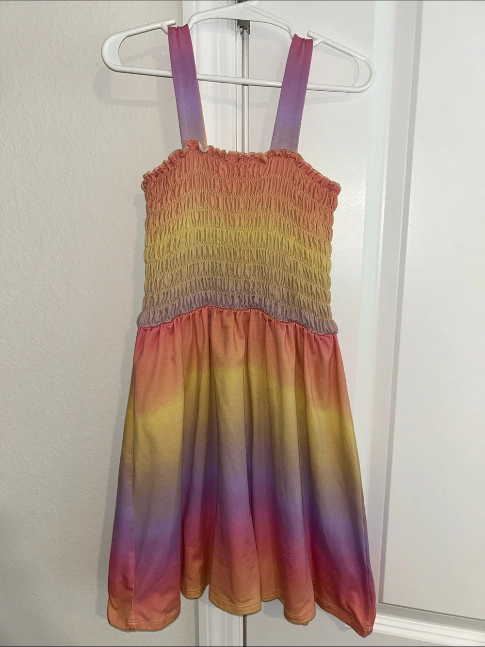 Girls Dresses set of 5 medium - Bright Multicolor